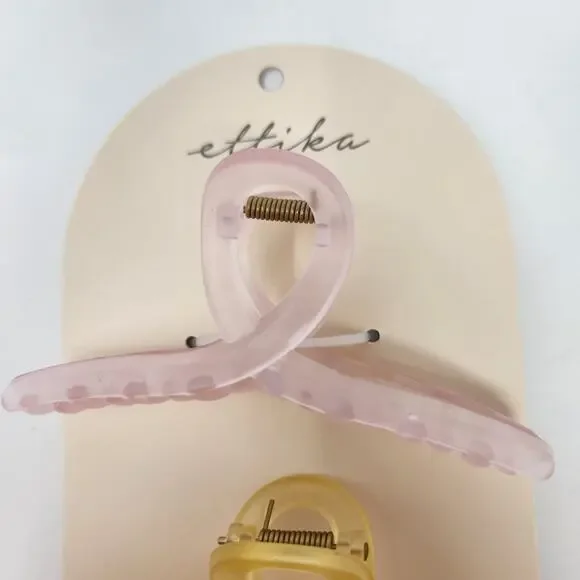 Ettika Hair Accessories Claw Clips - Set of 2 New in Package - Picture 2 of 5